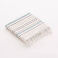 Fouta de Playa Pareo de Algodón Ligero con Flecos ARANE: 90x180 cm