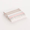 Fouta / Pareo Toalla de Playa Algodón Suave con Flecos LASCA: 90x180 cm