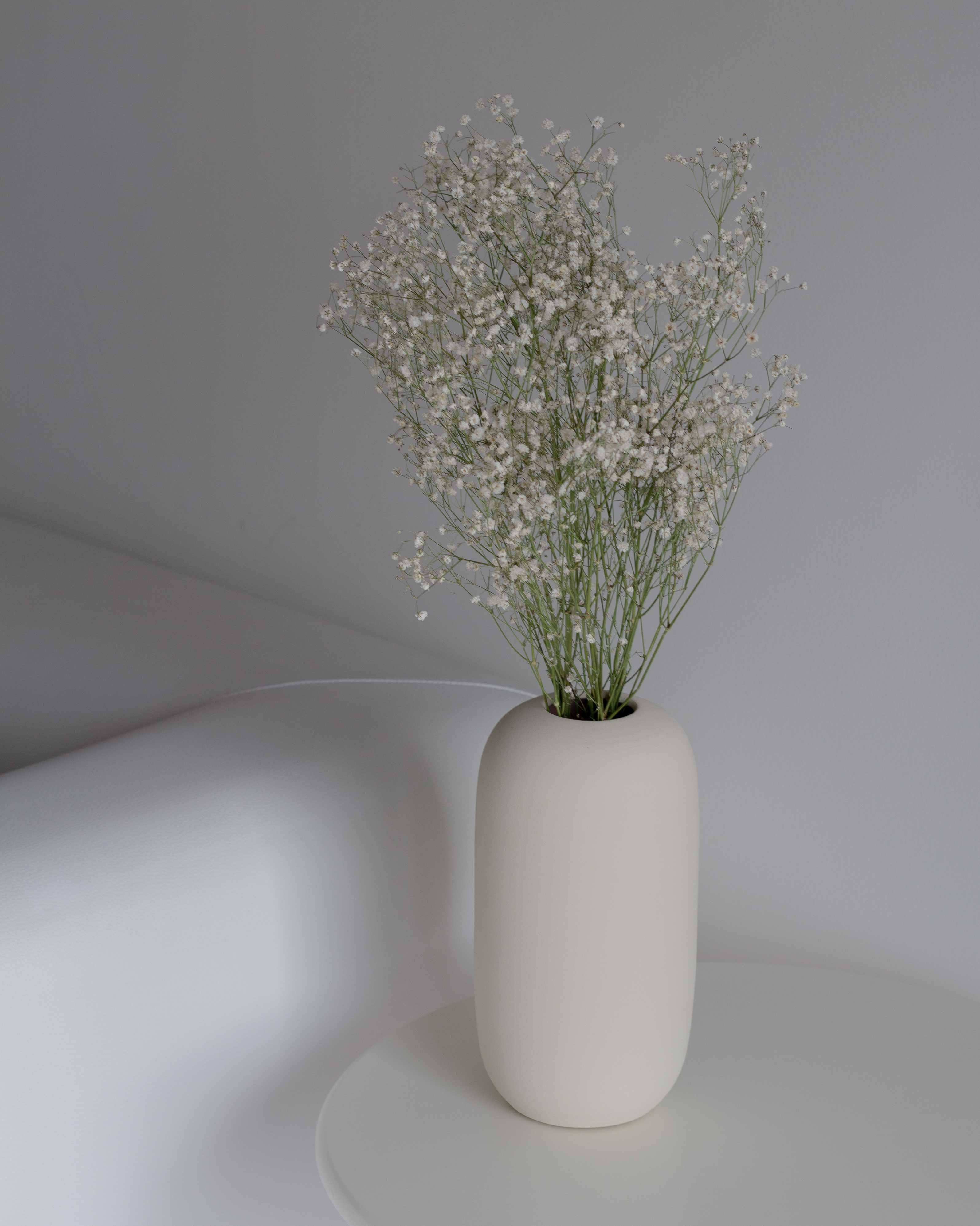 Jarrón Dune 45 color blanco roto - ideal para flores secas - regalo: Arena / 25cm