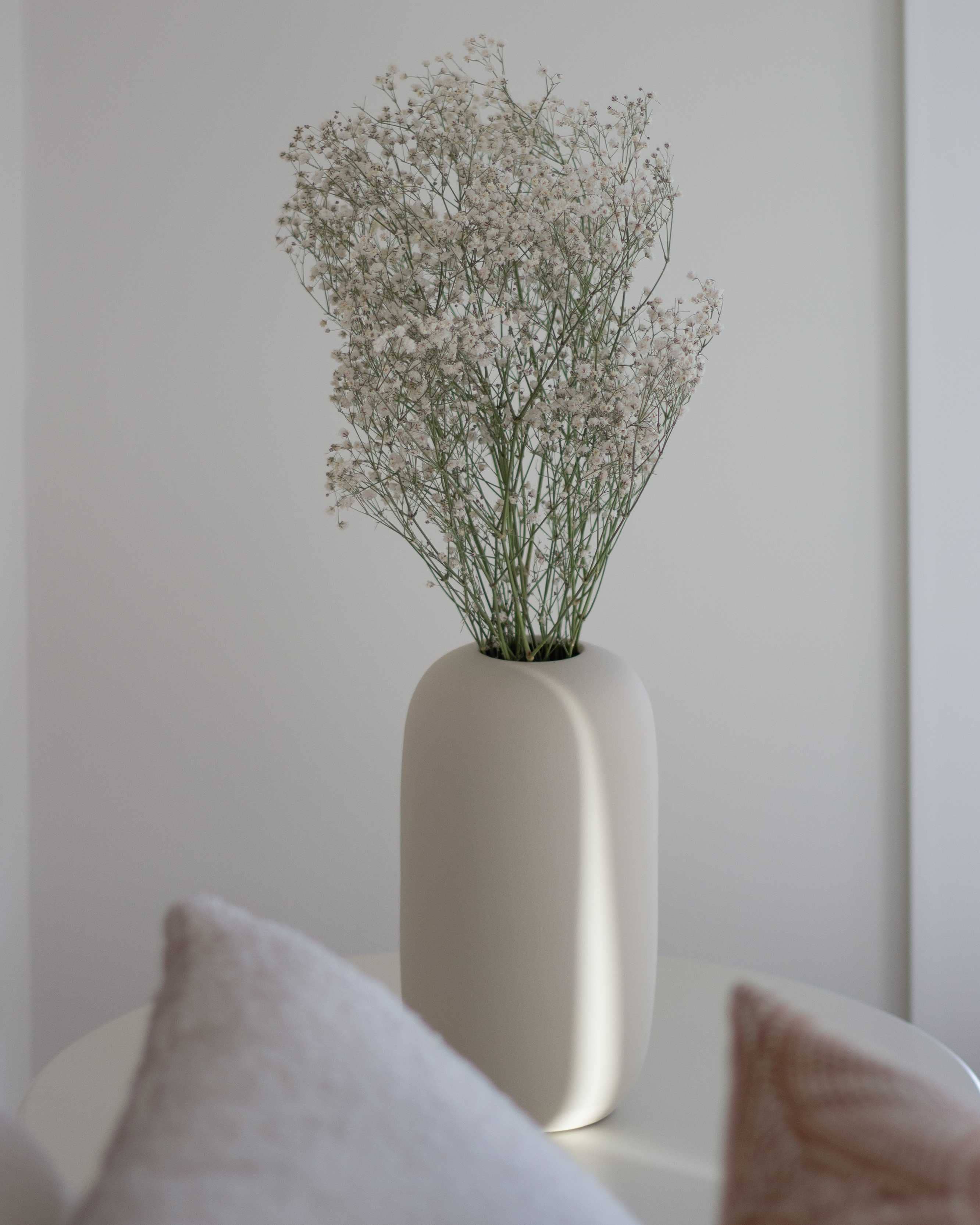 Jarrón Dune 45 color blanco roto - ideal para flores secas - regalo: Arena / 25cm